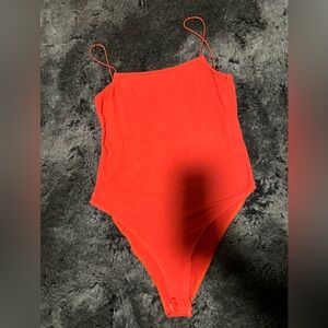 Bright Orange Cami Women’s Bodysuit Size L